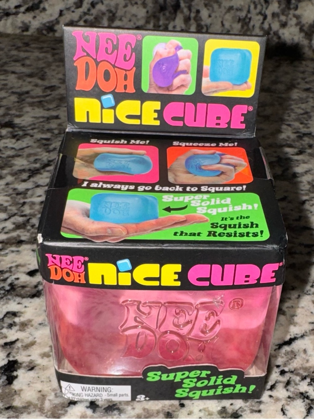 Nice Cube Pink Super Solid Squish - Picture 2 of 2